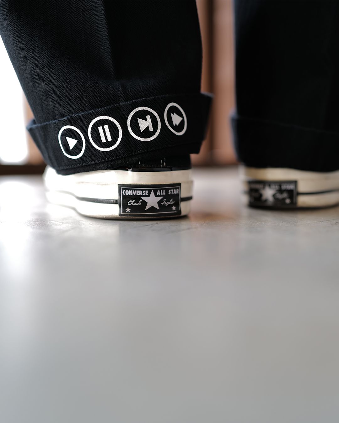 CHINO PANTS (TYPE-XF)  BLACK