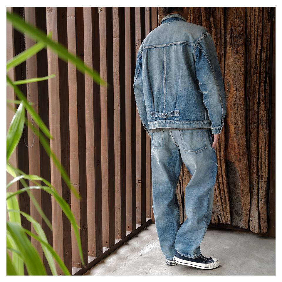 SEQUEL - SQ-25SS-PT-06 x FRAGMENT DAMAGE DENIM PANTS INDIGO