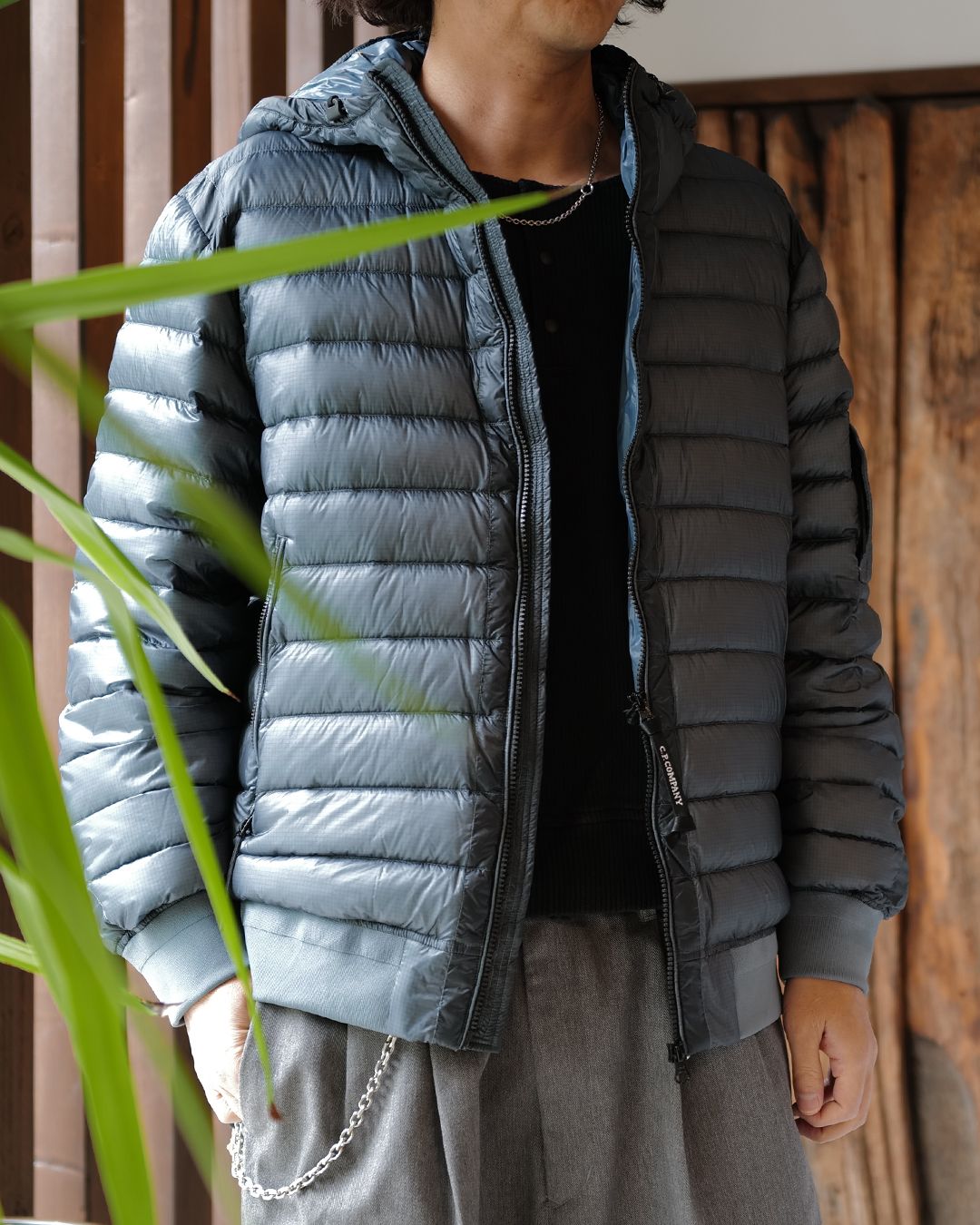 D.D. Shell Hooded Lens Down Jacket [ORION BLUE]