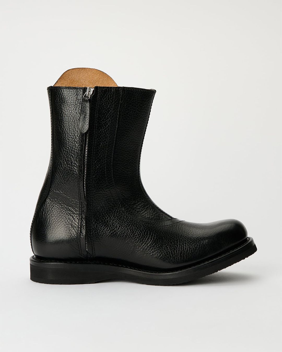 MOTO BOOT   Deep Black Leather