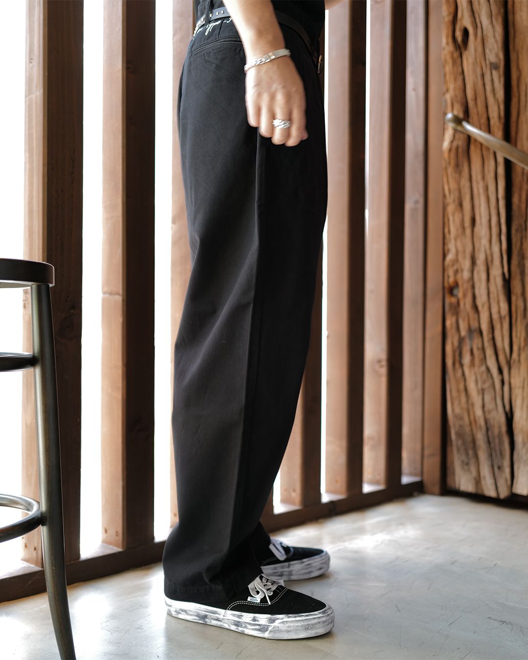 TUCK PANTS (TYPE-POLO)  [BLACK]