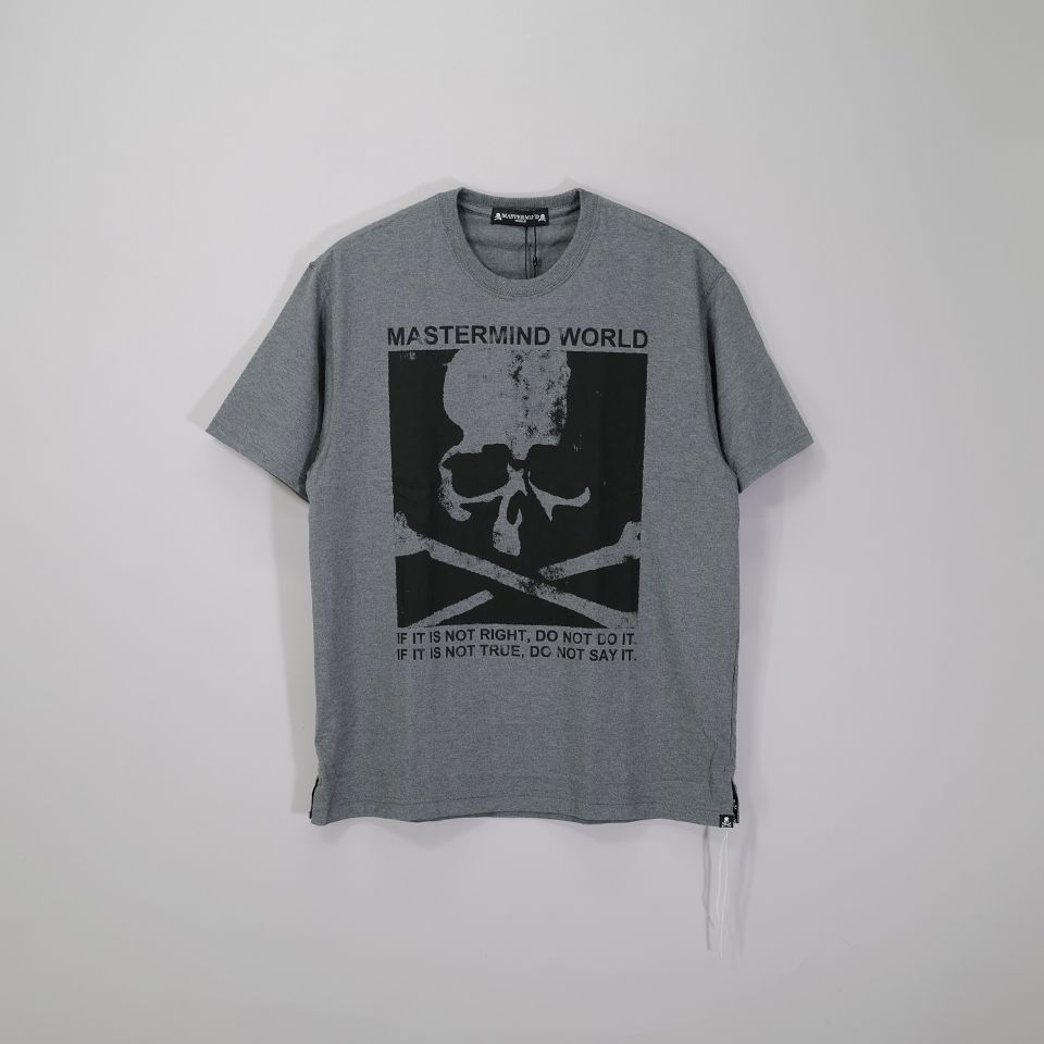 【MASTERMIND WORLD】 POSTER SS TEE  TOP GRAY