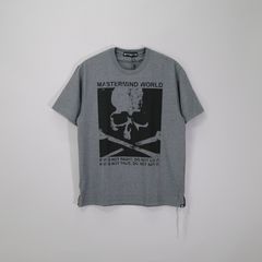 【MASTERMIND WORLD】 POSTER SS TEE  TOP GRAY