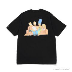 SQ-24AW-TSST-01 T-SHIRT  BLACK  (The Simpsons)