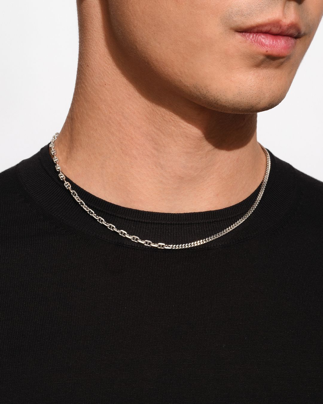 Rue Chain 20.5Inch(52.07cm) / ルー・チェーン ネックレス / 925スターリングシルバー / ホワイトロジウムメッキ (ユニセックス)