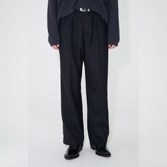 OUR LEGACY - BORROWED CHINO Black Panama Wool | River