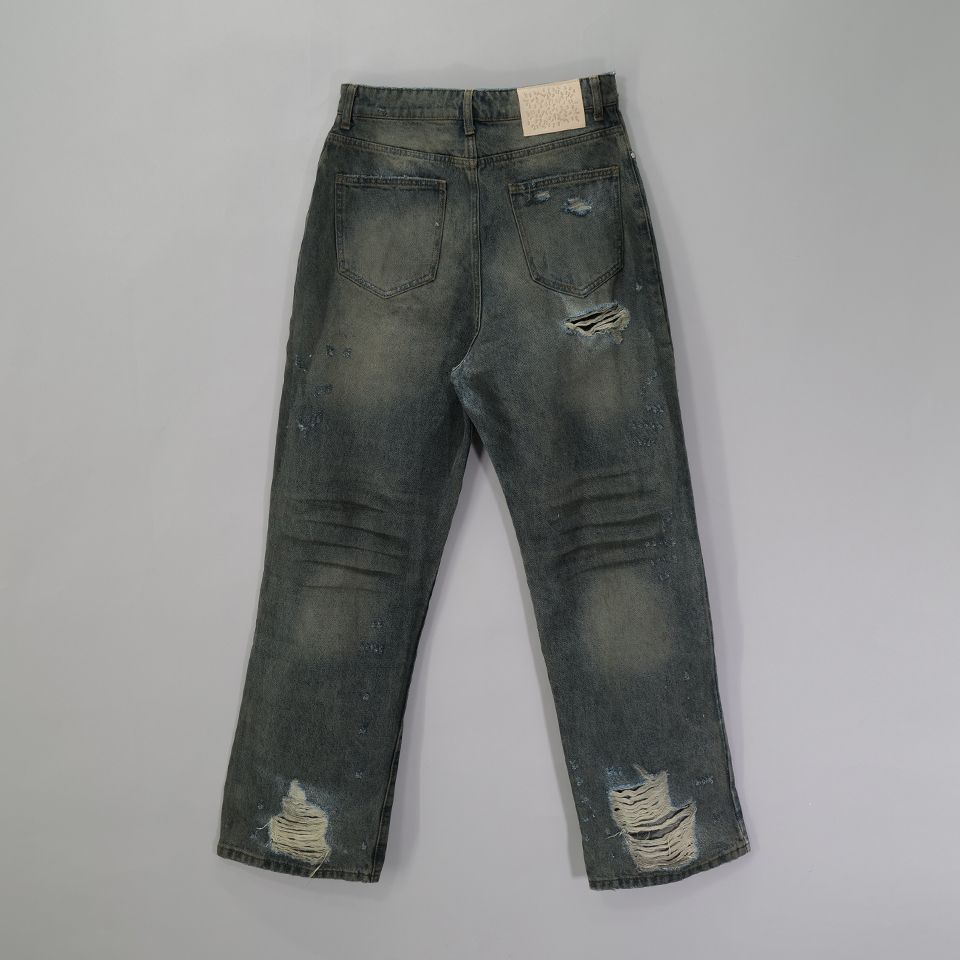 【Last1 Size36】 LAX BAGGY DENIM, junkyard wash