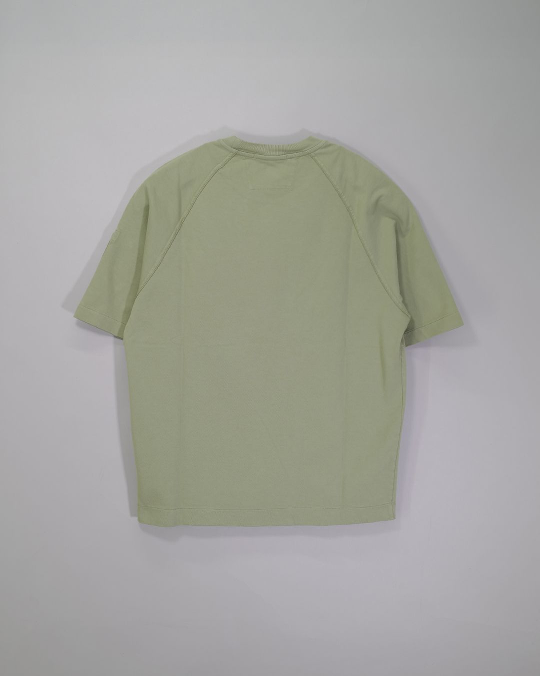 LIGHT FLEECE SHORT SLEEVE SWEATSHIRT  [MOSS GRAY]