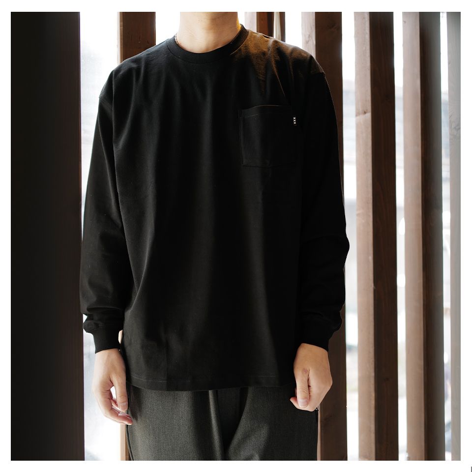GX-A24-LT-07  LONG SLEEVE T-SHIRT   BLACK