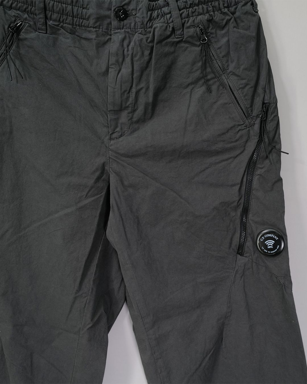MICRO-REPS LOOSE SEAMLESS PANTS -RAVEN-