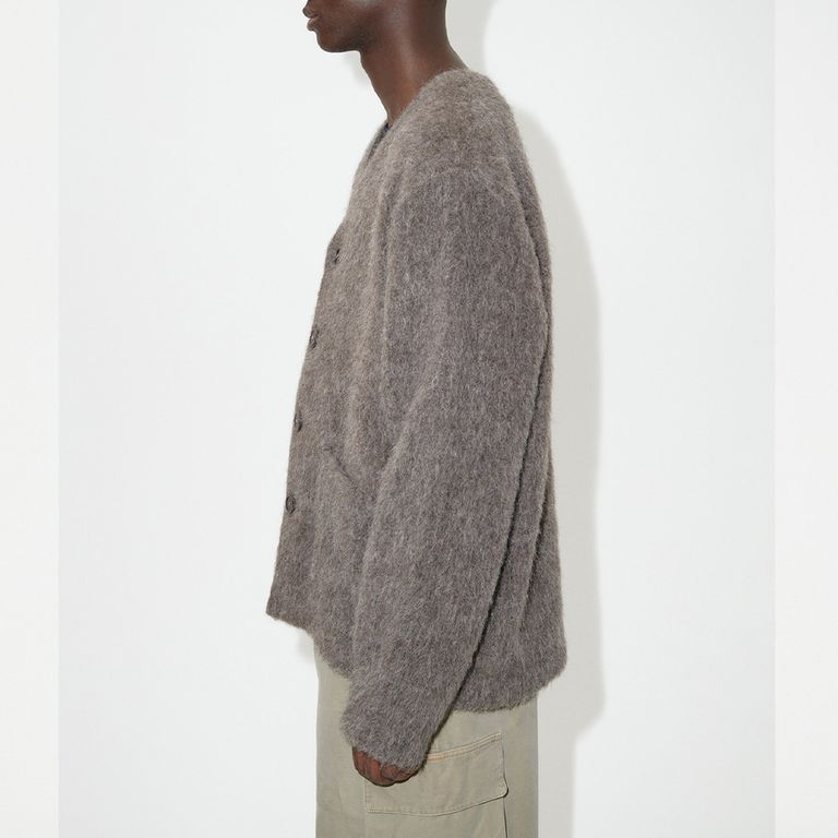 OUR LEGACY - CARDIGAN Mole Grey Mohair | River 
