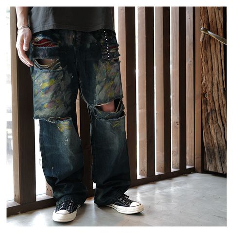 【Last1 34】 LAX, baggies ( paint splatter)