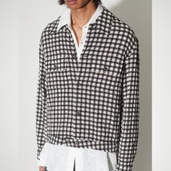 COACH SHIRT   Wyoming Check Crube Seersucker