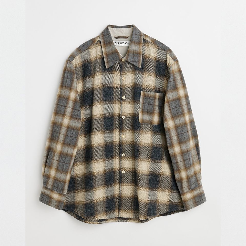 OUR LEGACY - ABOVE SHIRT Doyle Check Lagger Flannel | River