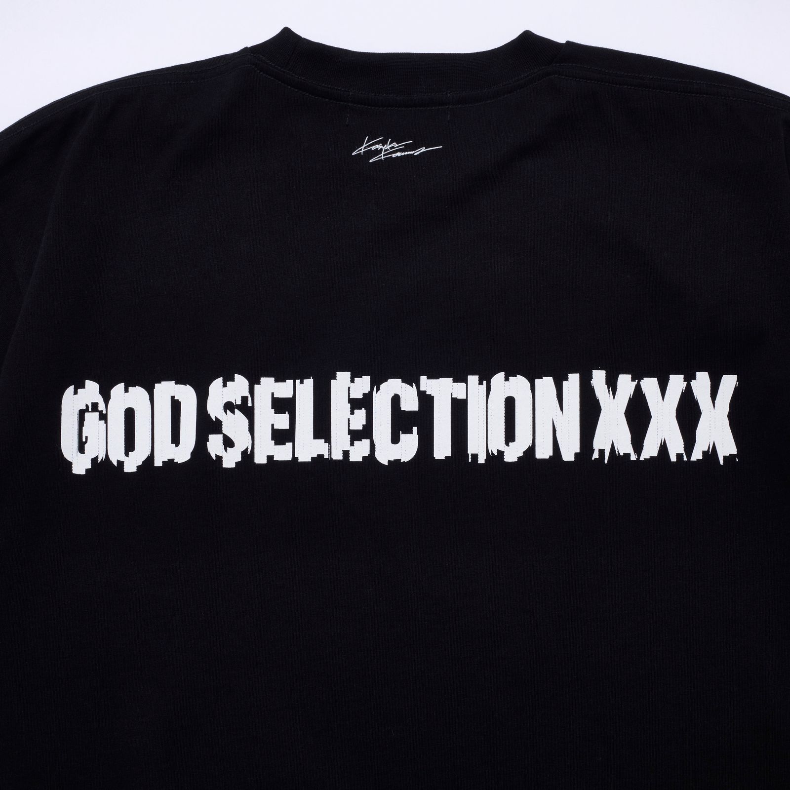 GOD SELECTION XXX - GX-S23-KKST-01 KOSUKE KAWAMURA × XXX T-SHIRT BLACK