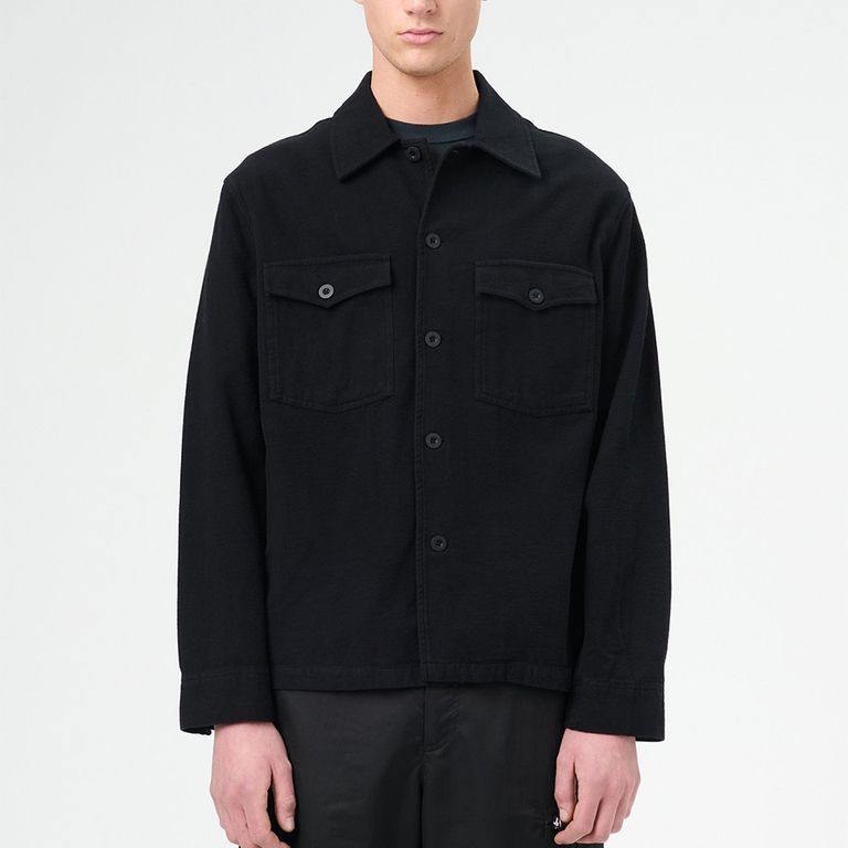OUR LEGACY - EVENING COACH JACKET Black Brushed Cotton | River
