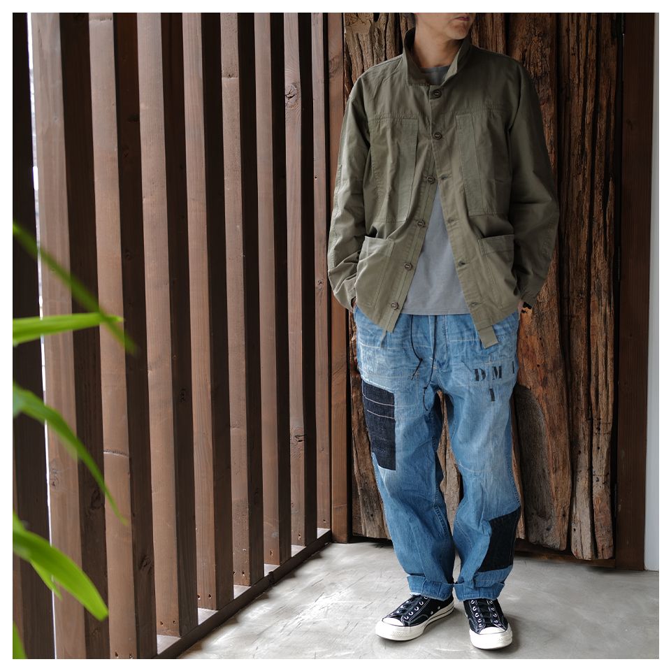 【Last1 XL】 DM1-1 Denim Cargo [CUSTOMISED] Light Indigo