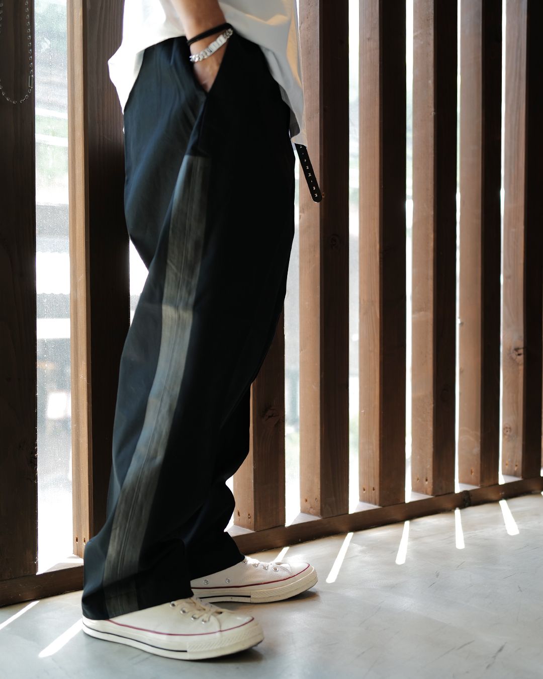 LINE CHINO PANTS (TYPE-XF)  [NAVY]