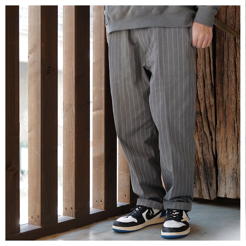 2021新春福袋】 SEQUEL シークエル CHINO PANTS NAVY STRIPE