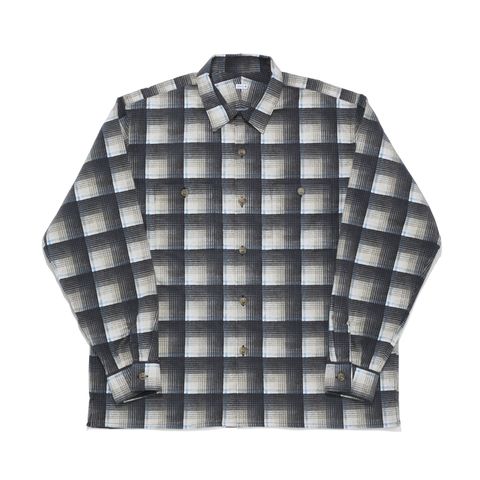 OPEN COLLAR SHIRT  Gray