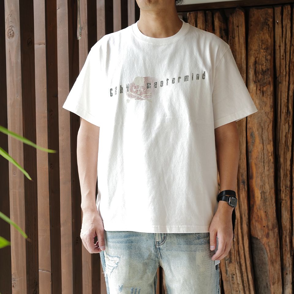 C2H4 x MMJ Logo T-shirt   Mist White