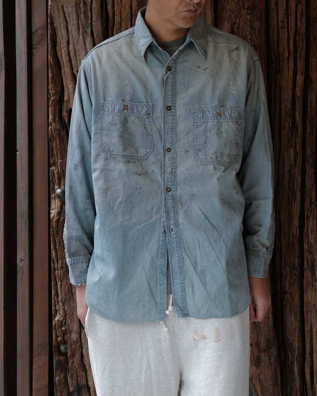 BWU-MBCS / METAL BUTTON CHAMBRAY SHIRT