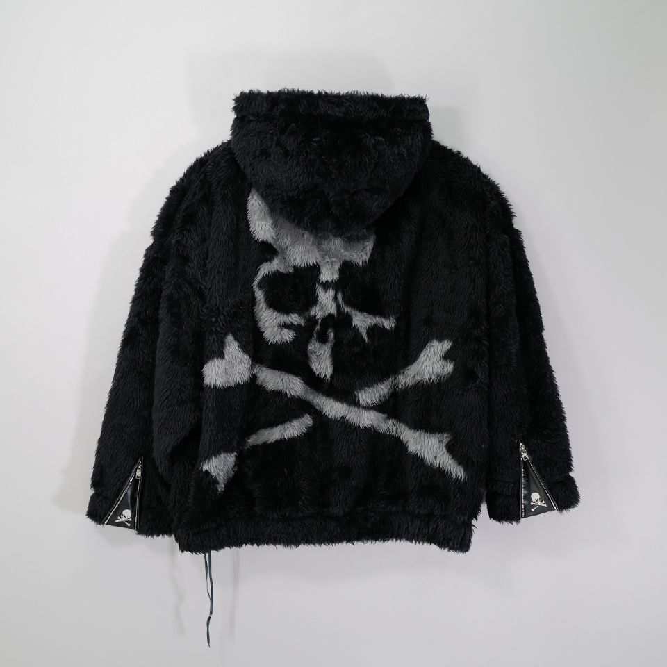 【mastermindJAPAN】 POLAR BEAR ZIP-UP HOODIE  BLACK