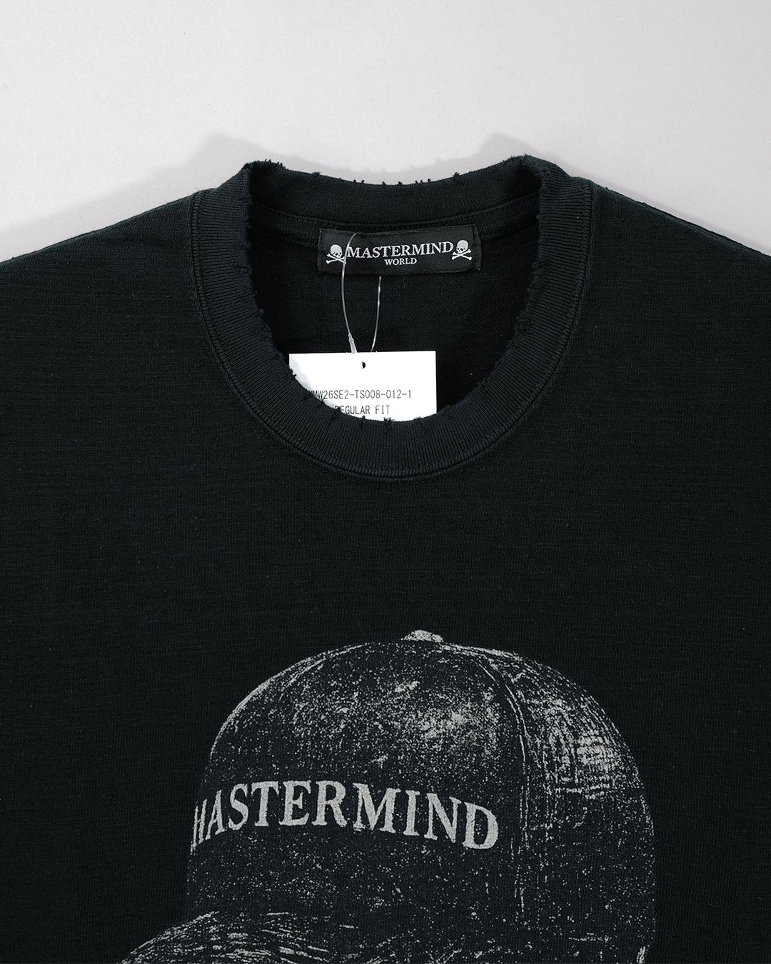 【MASTERMIND WORLD】 VINTAGE ROCK SS TEE  BLACK