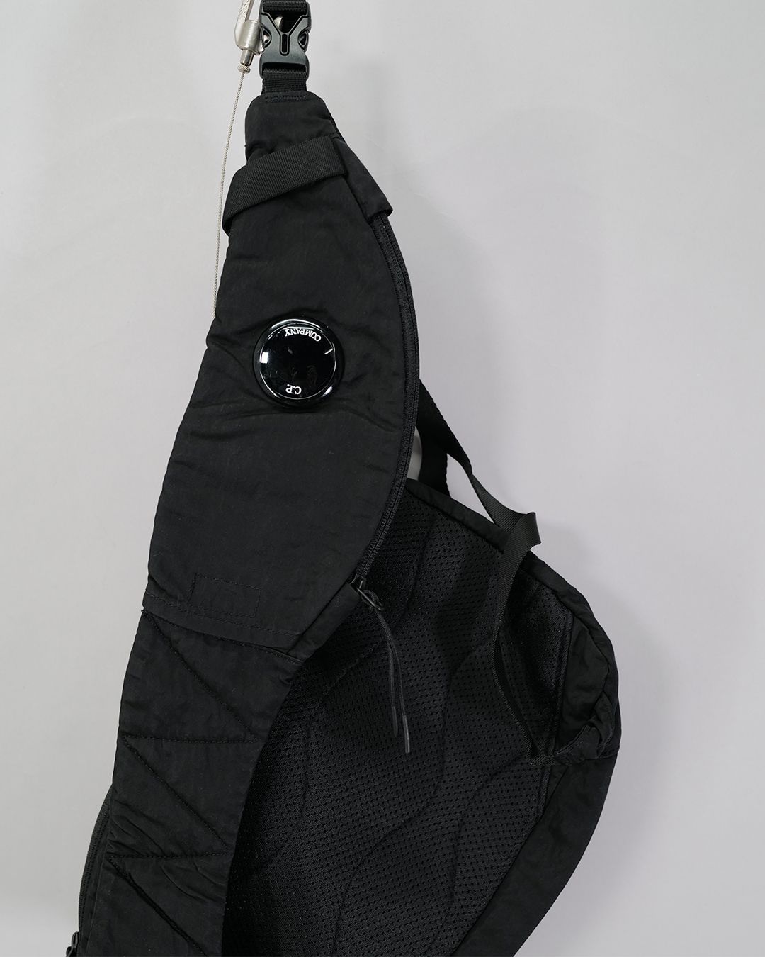 Nylon B Crossbody Backpack  Black