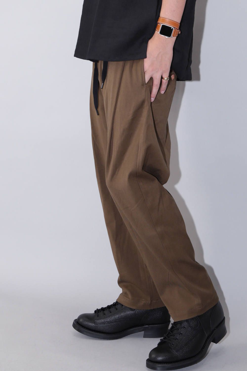 [未使用]イサムカタヤマバックラッシュレーヨンシルク ストレッチ サルエルパンツ ISAMU KATAYAMA BACKLASH - ISKO Made in ITALY Denim Sarrouel