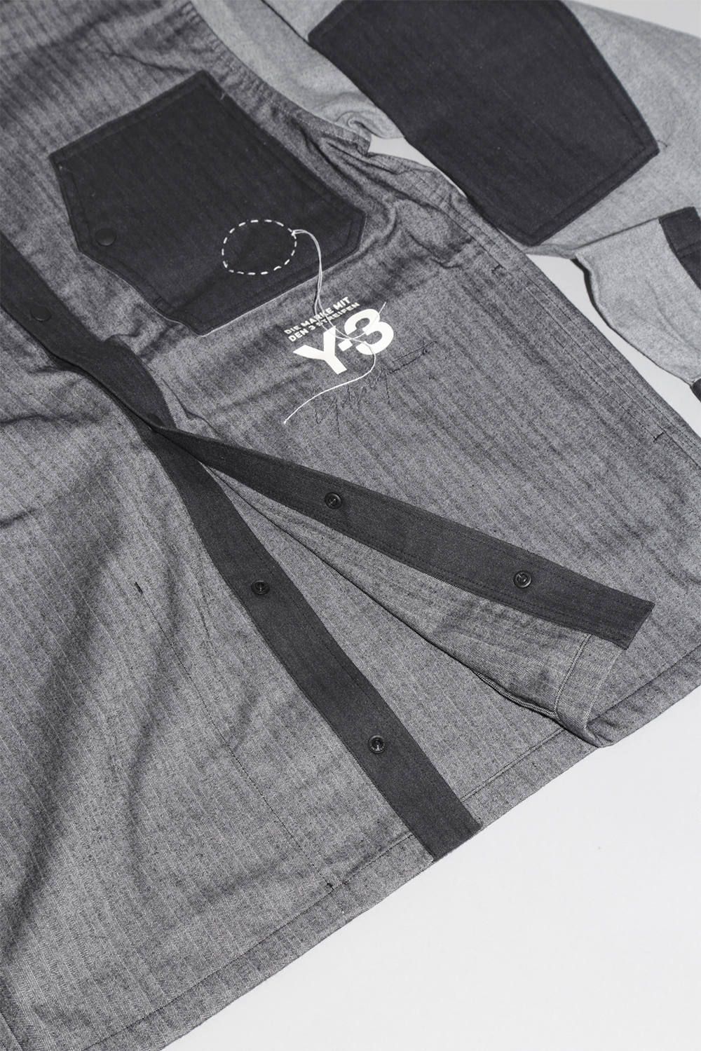 Y-3 Herringbone Overshirt -ヘリンボーン オーバーサイズシャツ- | River