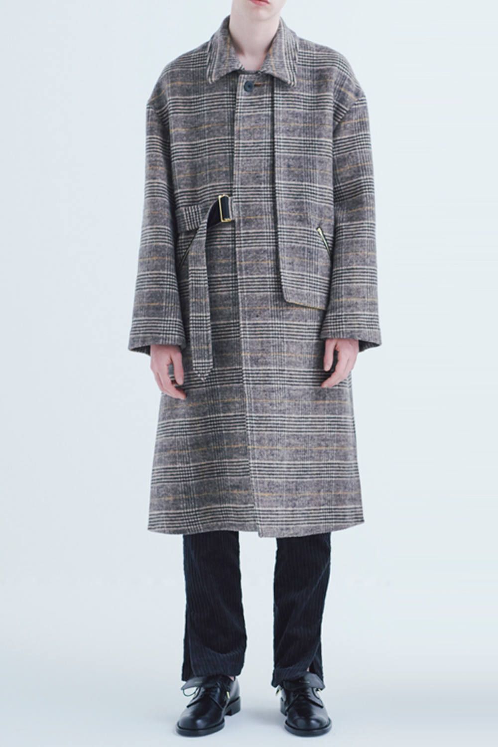 CULLNI 19AW COAT GREN CHECK-