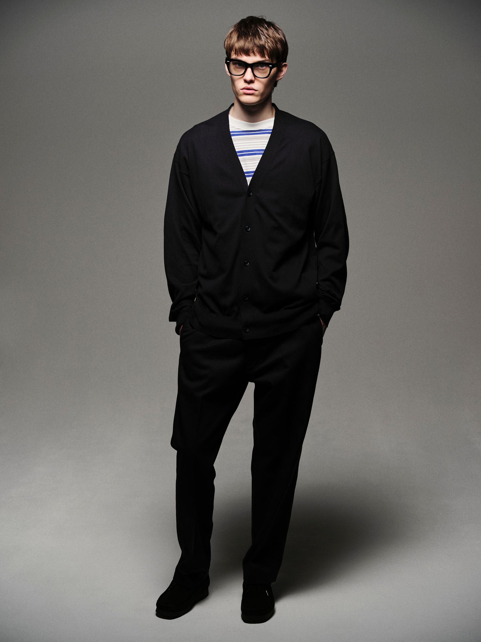 KNIT CARDIGAN [BLACK]