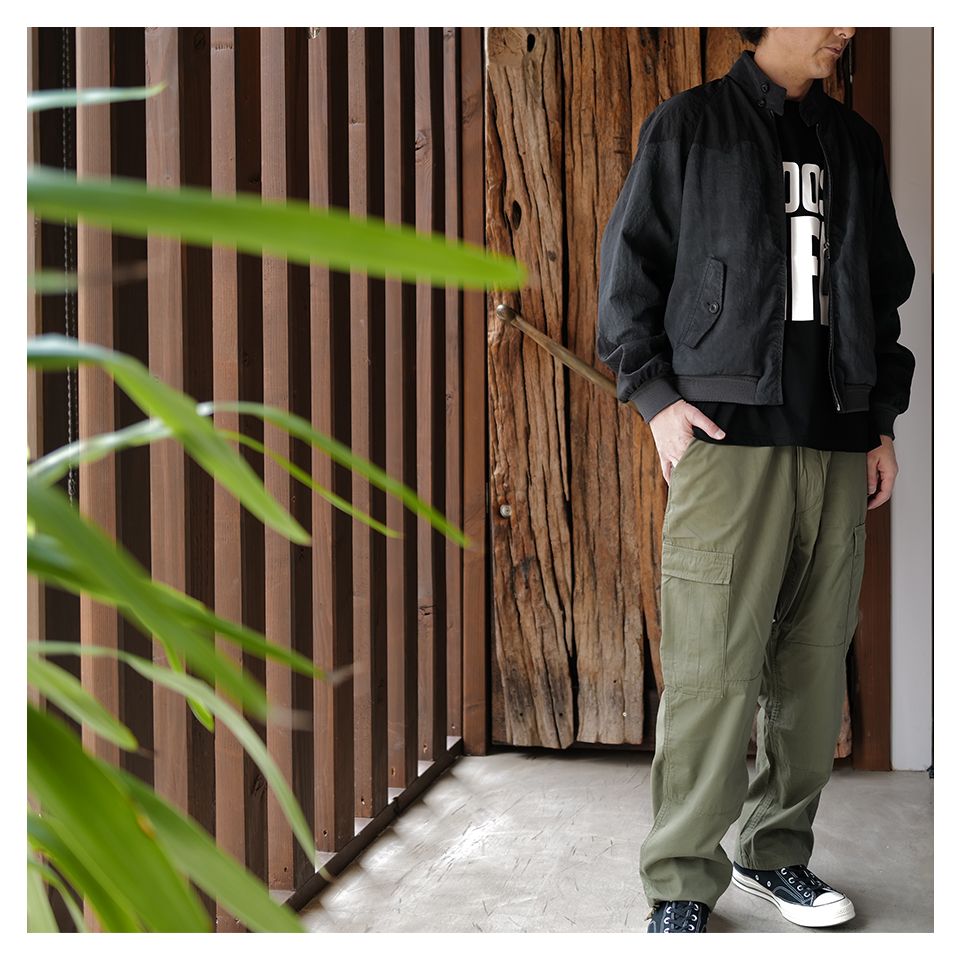ORGANIC SLOGAN BIG TEE  Black