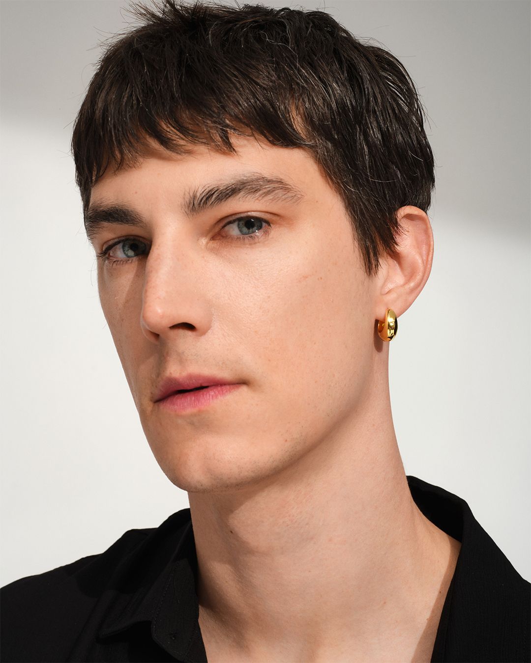 Ice Hoop Small Gold / アイス フープ スモール ゴールド ピアス