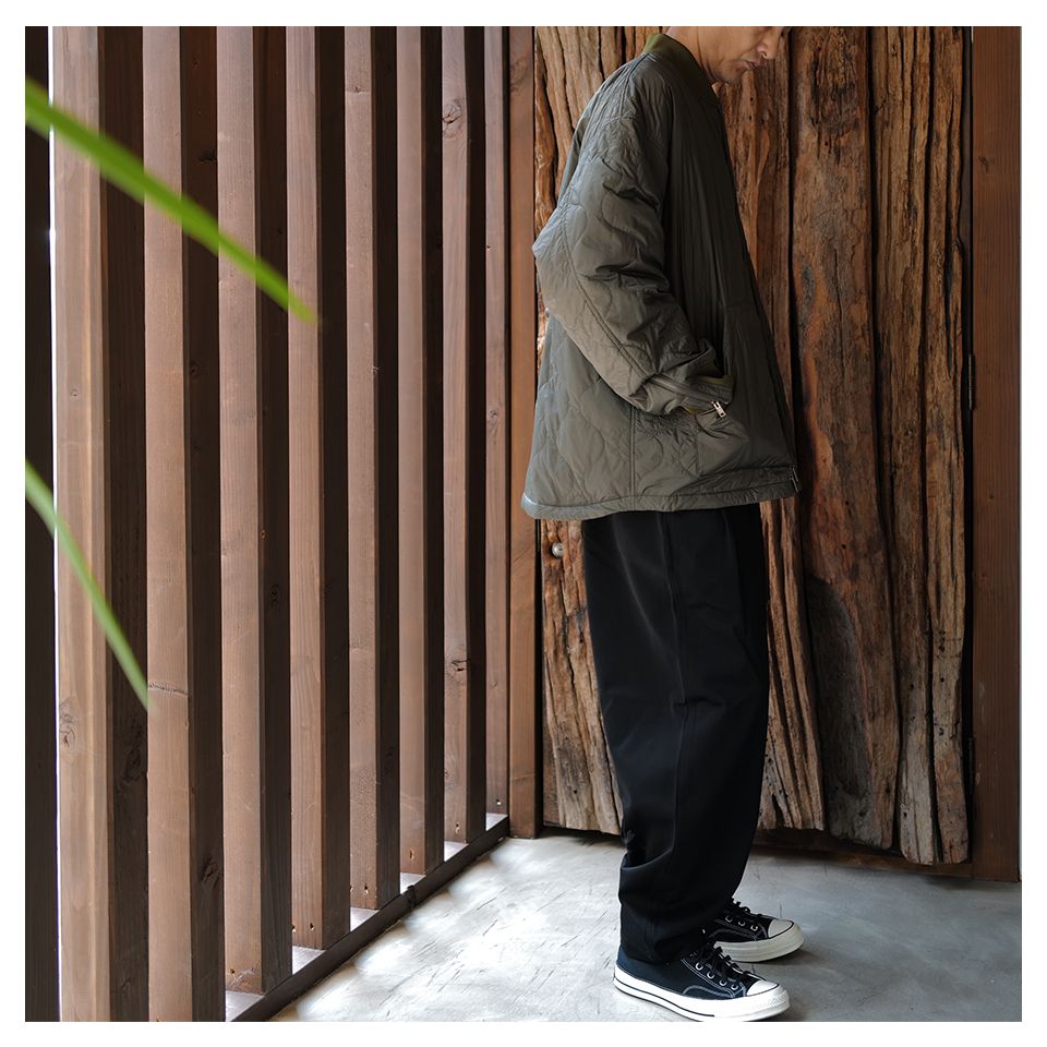 【MASTERMIND WORLD】 WIDE EASY PANTS  BLACK
