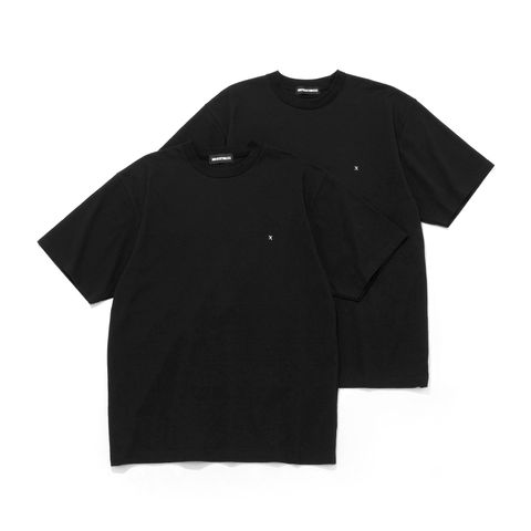 GX-A24-TT-01 2PIECE PACK T-SHIRT  BLACK