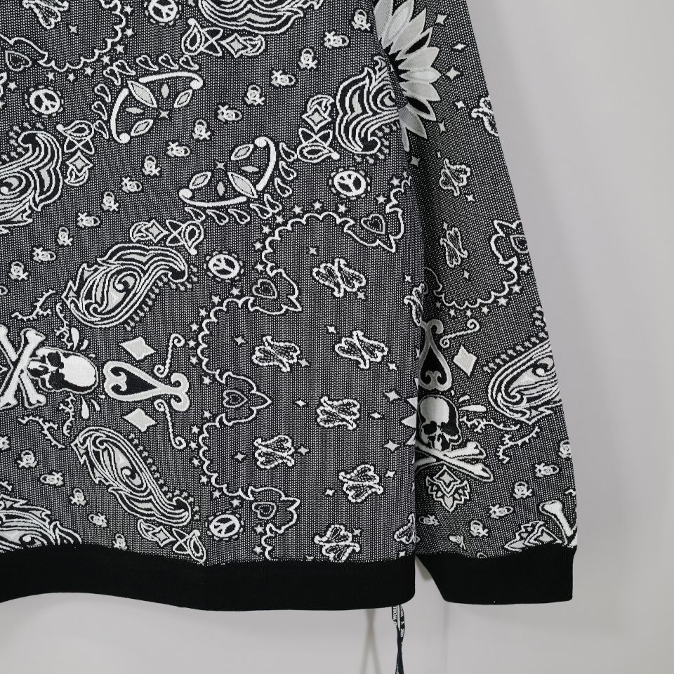 【MASTERMIND WORLD】 REVERSIBLE LS TEE  BLACK x RED