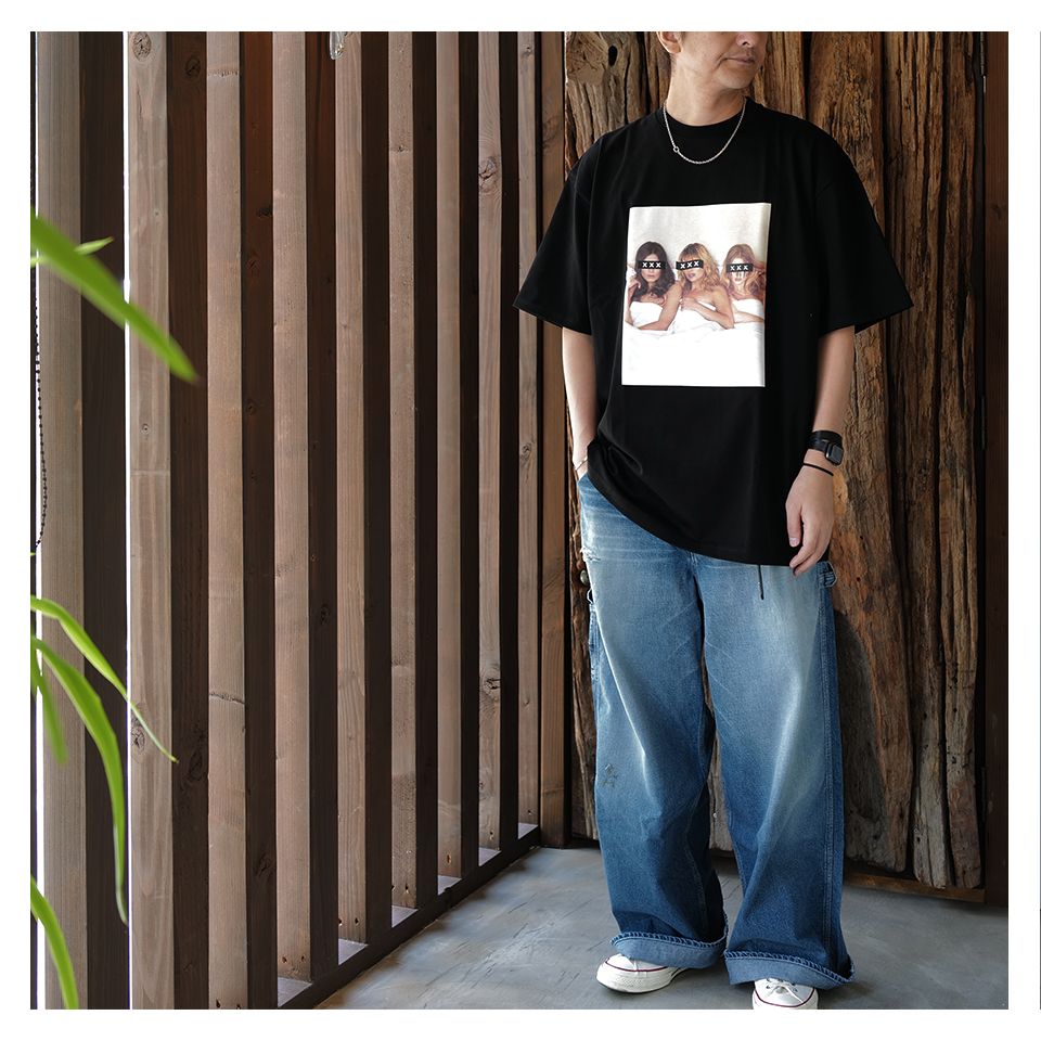 【LAST1 M】 GX-S25-ST-04   T-SHIRT   BLACK