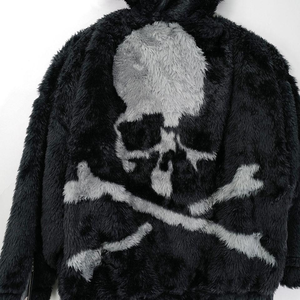 【mastermindJAPAN】 POLAR BEAR ZIP-UP HOODIE  BLACK