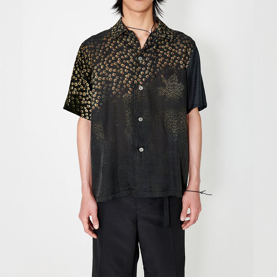 OUR LEGACY - BOX SHIRT SHORTSLEEVE Dark Flower Print | River