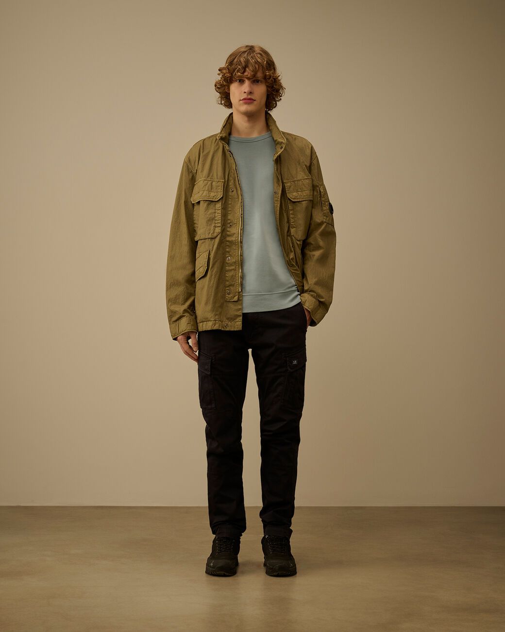 LIGHT FLEECE CREWNECK SWEATSHIRT SilverBlue