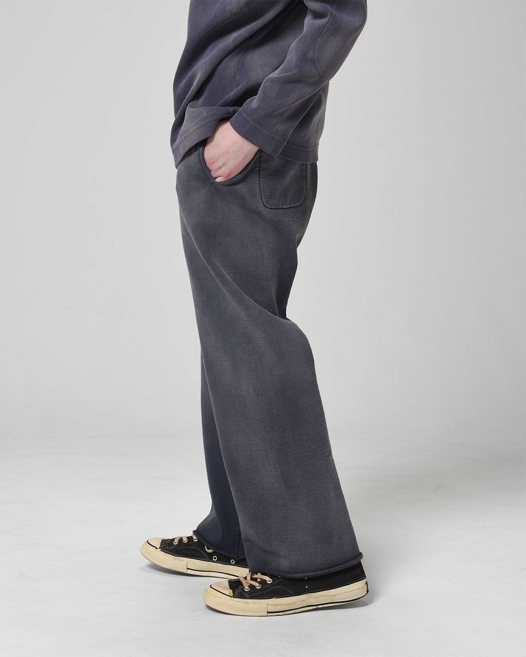BWU-WSPE / WEATHERED SWEAT PANTS - EGGPLANT