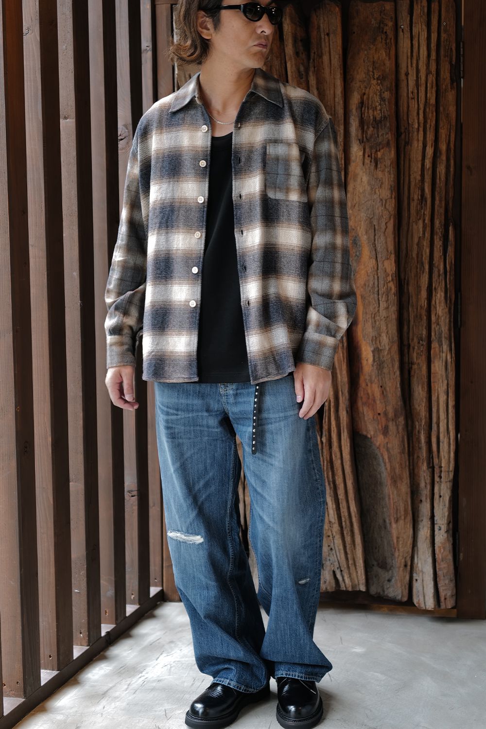 OUR LEGACY - ABOVE SHIRT Doyle Check Lagger Flannel | River