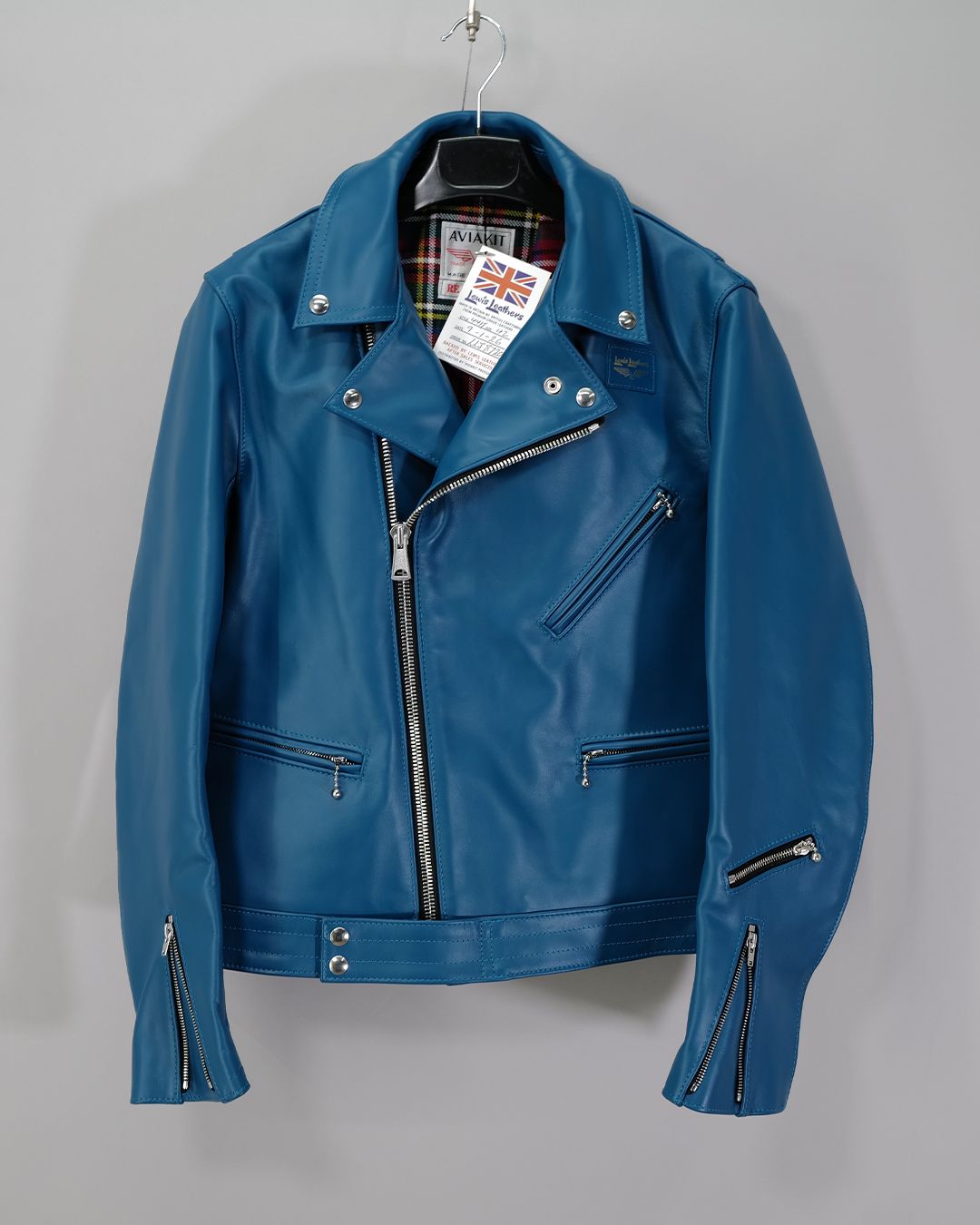 Cyclone -サイクロン- 【Tight-Fit】   (ホースレザー / 裏地:タータンチェック/) VintageTurquoise