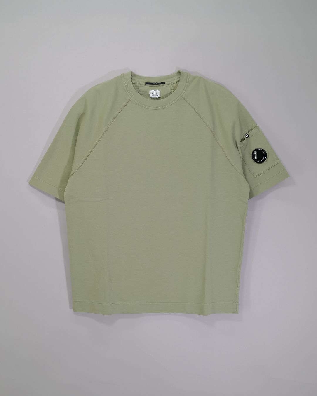 LIGHT FLEECE SHORT SLEEVE SWEATSHIRT  [MOSS GRAY]