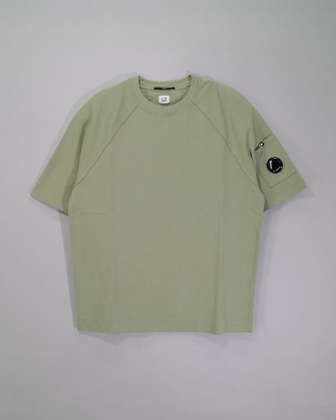 LIGHT FLEECE SHORT SLEEVE SWEATSHIRT  [MOSS GRAY]