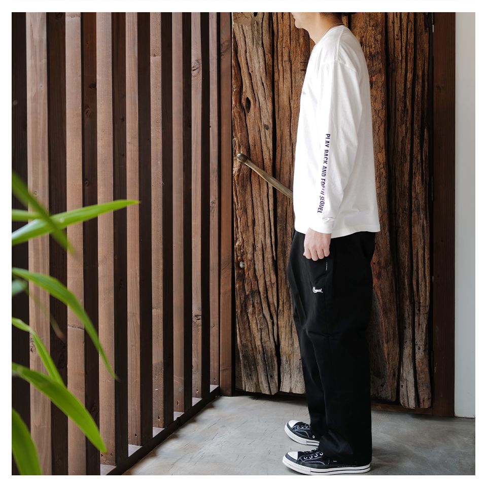 【Last1点 L】 SQ-24AW-LT-03 LONG SLEEVE T-SHIRT  WHITE