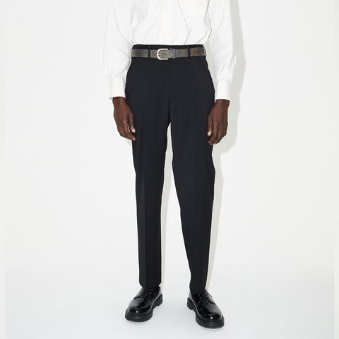 Last1Size48  CHINO 22   Black Worsted Wool