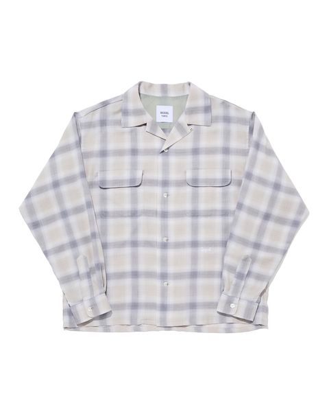 SQ-26AW-SH-01 OPEN COLLAR SHIRT [GRAY]